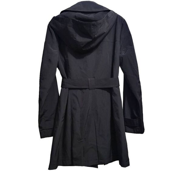 LONDON FOG TRENCH COAT WITH DOUBLE LAPEL AND DETACHABLE HOOD sz Med - Picture 7 of 16